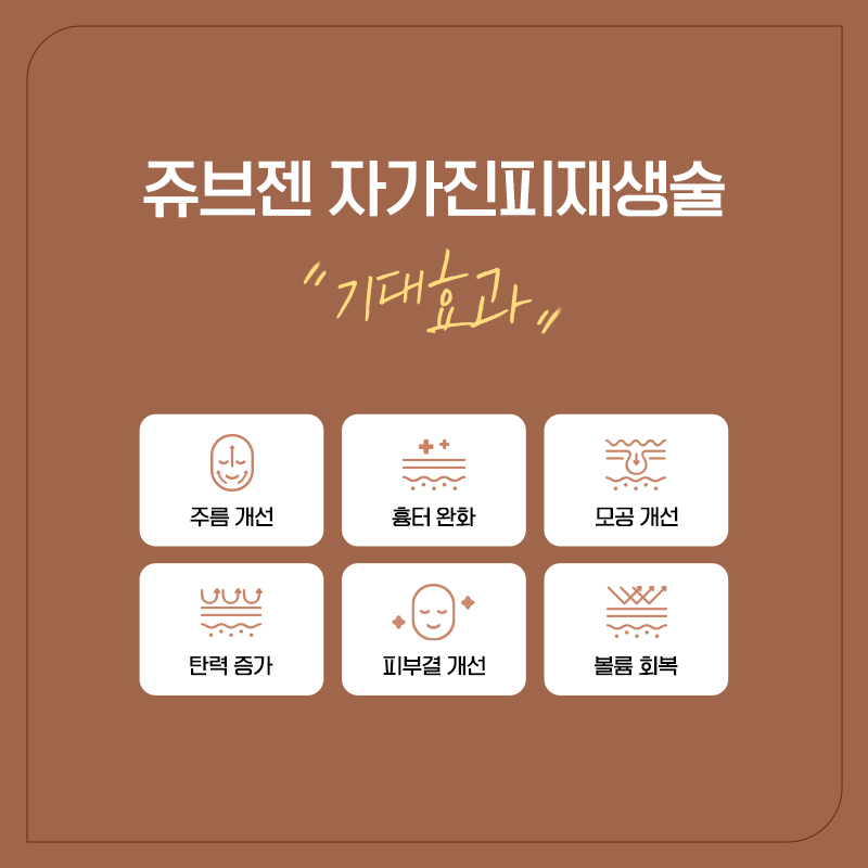 언주역피부과 쥬브젠 자가진피 재생술 고려할 대상