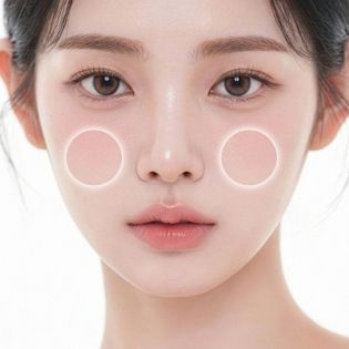 꺼진 중안부 개선 부위 이미지